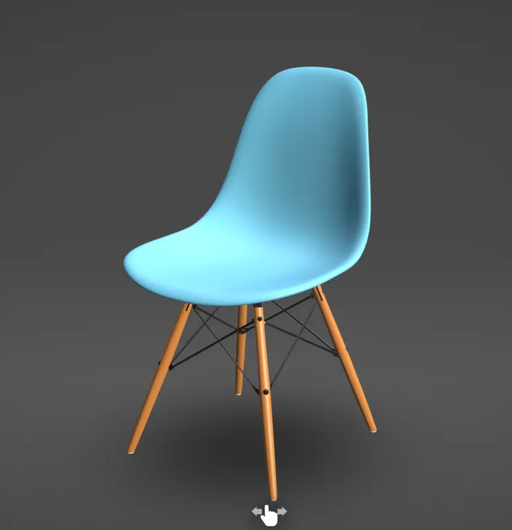 The default Sketchfab chair