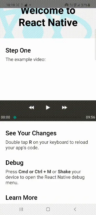 Buggy video component on Android