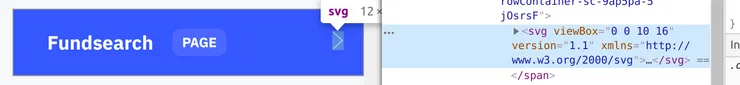 A SVG UI icon which is only a visual cue