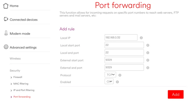 port-forward