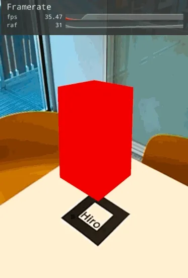 Rotating Red Box
